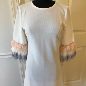 SHEIN Feather Shift Dress